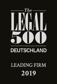 The Legal 500 Deutschland | Leading Firm 2019